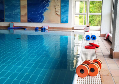 Der Aufbau für den Aqua Fit Zirkel
